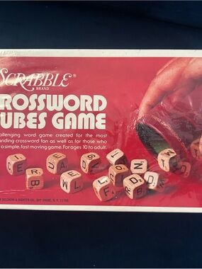 Vintage 1976 Scrabble Crossword Cubes Game Selchow & Righter Company New Sealed